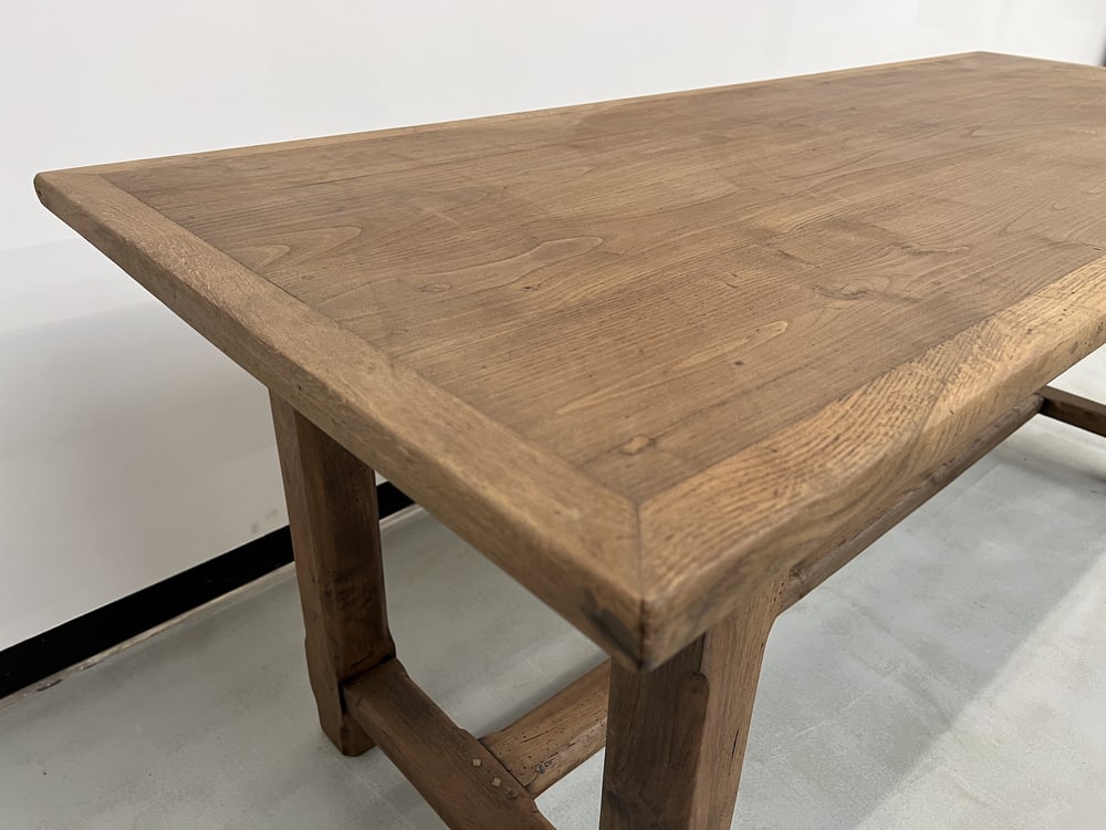 French Farm Table in Oak and Walnut, 1950s - 14