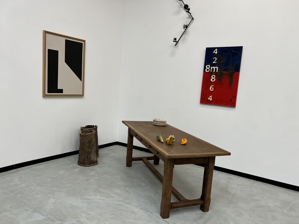 French Farm Table in Oak and Walnut, 1950s - 5