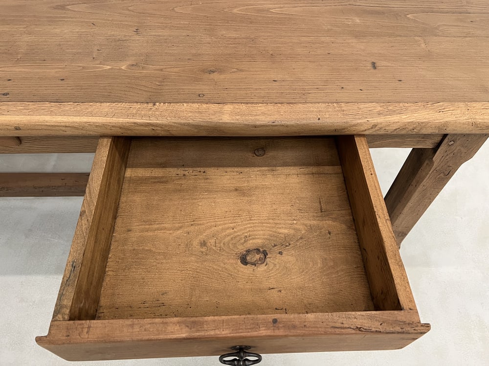 French Farm Table in Oak and Walnut, 1950s - 8