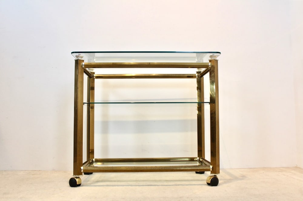 Brass & Nickel Bar Cart by Ponti & Terenghi, 1960s - 6