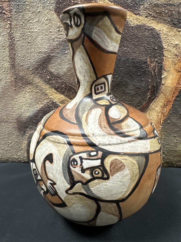 Art Brut Ceramic Vase by Odile Mandrette - 3