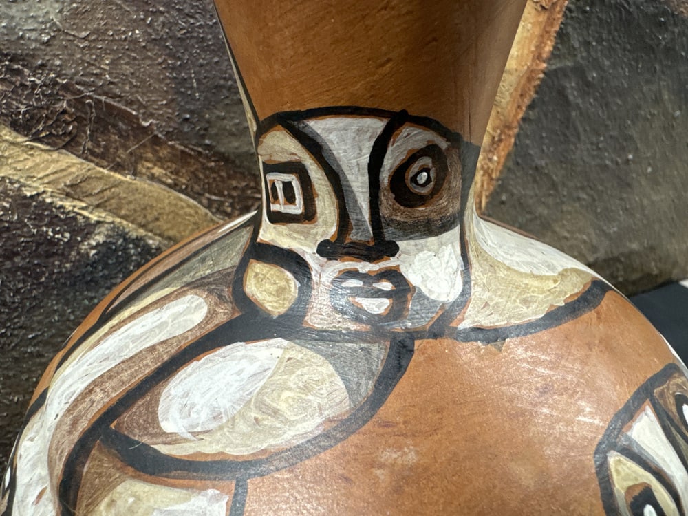 Art Brut Ceramic Vase by Odile Mandrette - 4