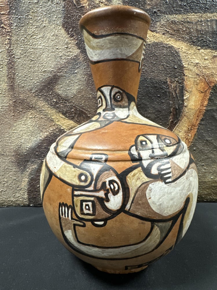 Art Brut Ceramic Vase by Odile Mandrette - 7