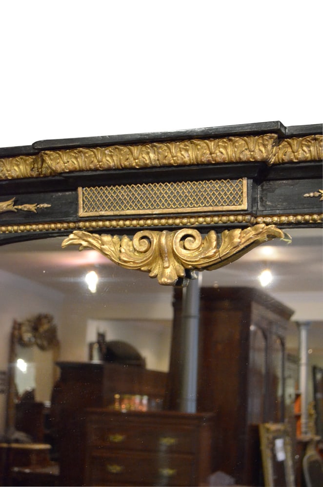 Large English Victorian Overmantel Mirror, 1880s - 6