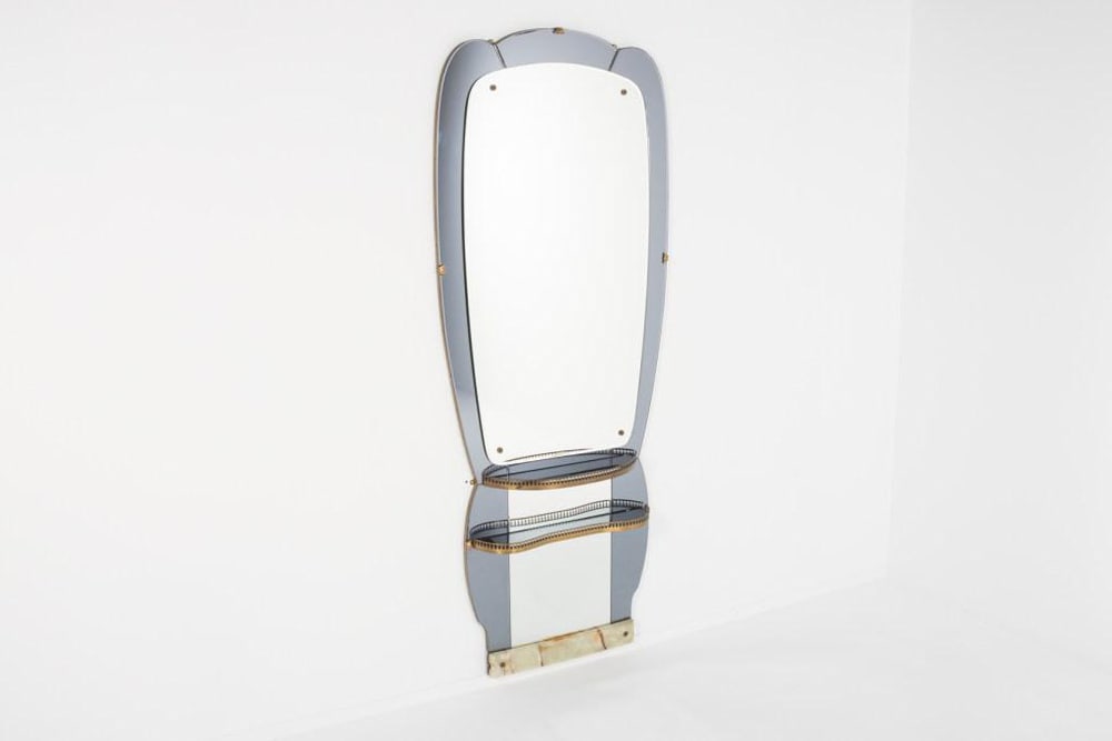 Mid-Century Italian Mirror from Crystal Art, 1960s - 2
