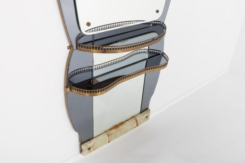 Mid-Century Italian Mirror from Crystal Art, 1960s - 3