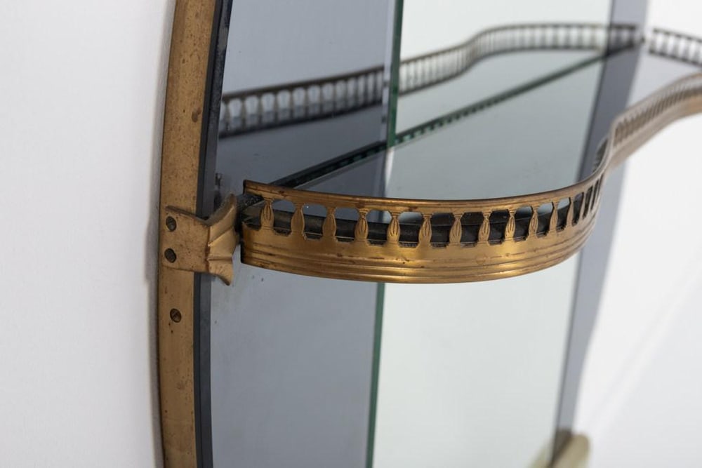 Mid-Century Italian Mirror from Crystal Art, 1960s - 4