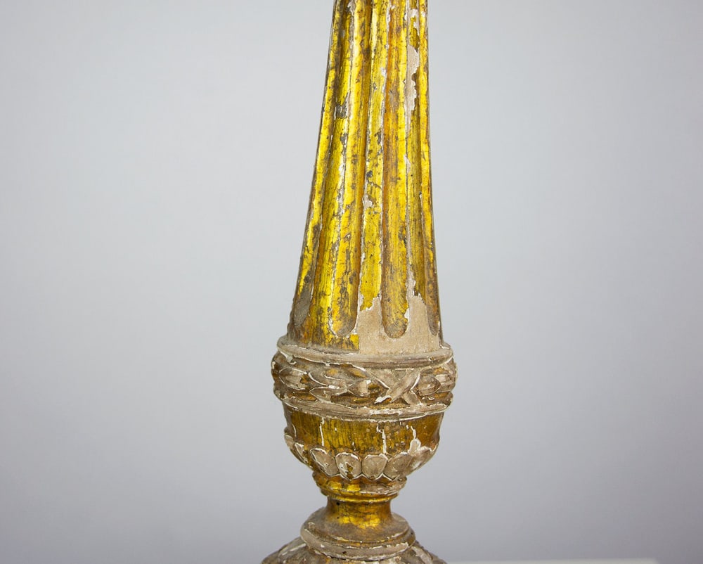 18t Century Altar Candle Holder - 10