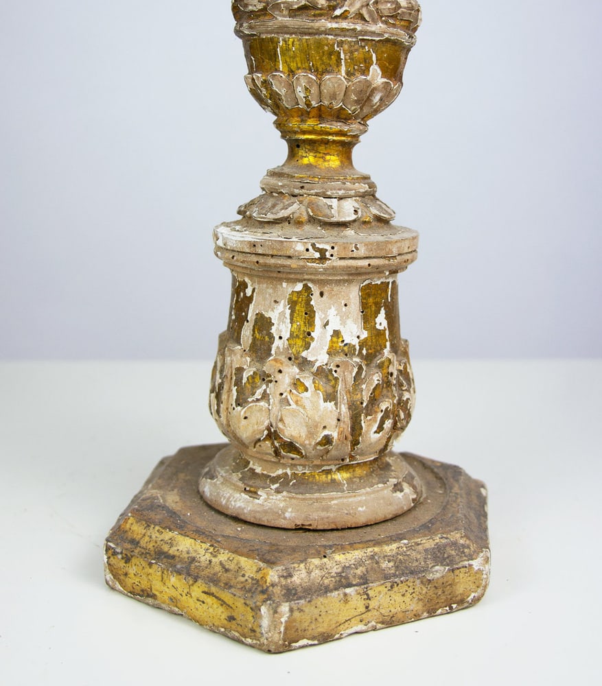 18t Century Altar Candle Holder - 18