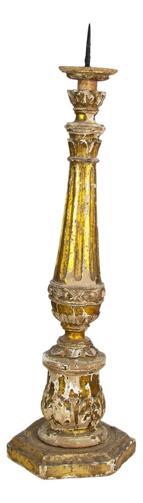 18t Century Altar Candle Holder - 3