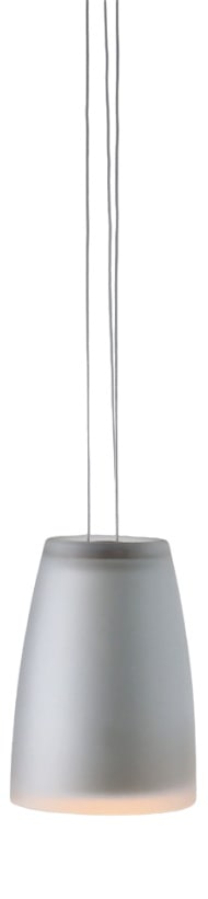 Luna 3525 Hanging Lamp for Tre Ci Luce, 1990s: Vintage Luna 3525 Hanging Lamp for Tre Ci Luce, Italy, 1990sDesigned by p. Bistacchi and L. Stano.Matte glassdimensions: Total height 95 cm (glass 22 cm), diameter 14 cm and the mounting base is 12