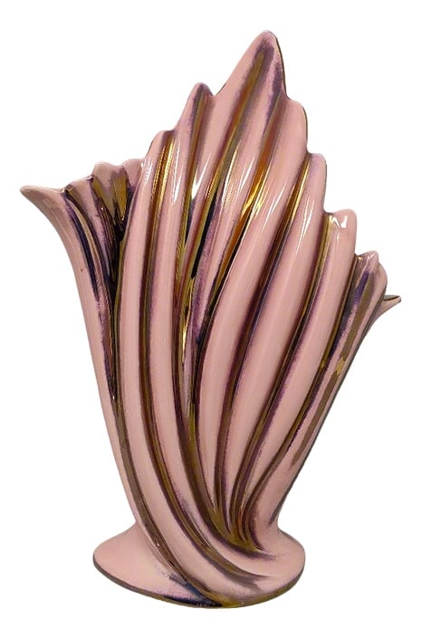 Pink and Gold Vase by Sicas, Italy, 1960s: 1960s Astonishing pink and gold vase in ceramic by SiCAS Sesto Fiorentino limited edition, number 15 of 300 pieces. It's signed at the bottom and in excellent condition. Made in ItalyDimension:8,66 x