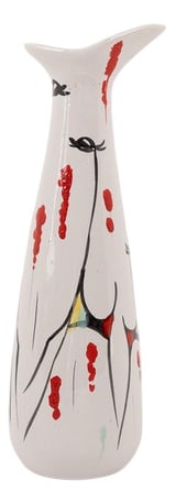 Vintage Ceramic Vase by F. Rasa, Sicily, Italy: Vintage glazed and hand painted vase from F. Rasa, Taormina. Marked, Condition Good Production Period: Before 2010 Detailed Condition: Good — This vintage/antique item may have some wear such