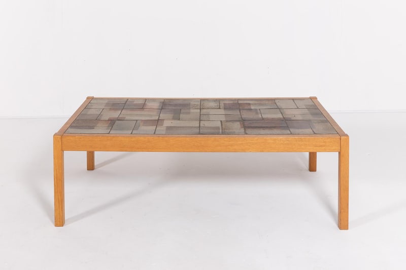 Danish Ceramic Top Coffee Table from Sallingboe - 4