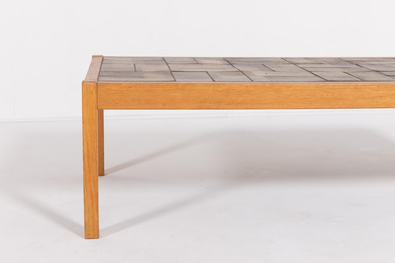 Danish Ceramic Top Coffee Table from Sallingboe - 5