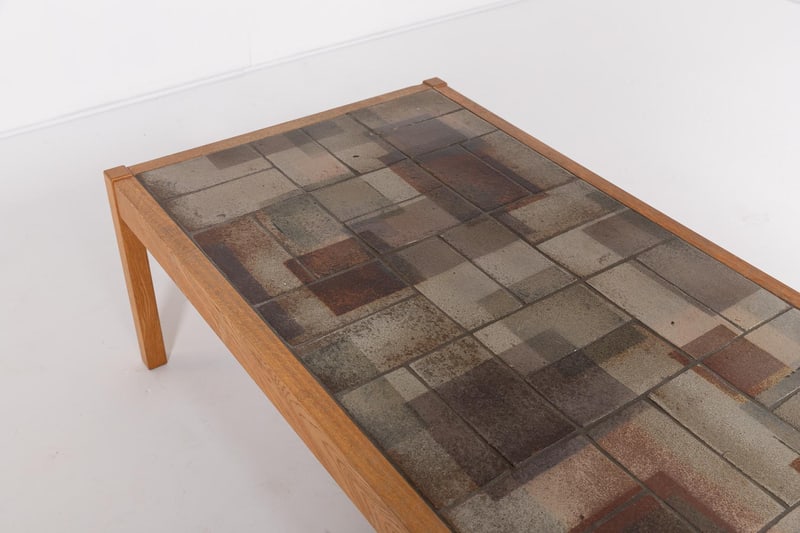 Danish Ceramic Top Coffee Table from Sallingboe - 7