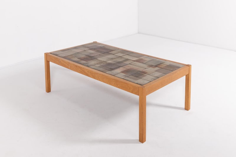 Danish Ceramic Top Coffee Table from Sallingboe - 9