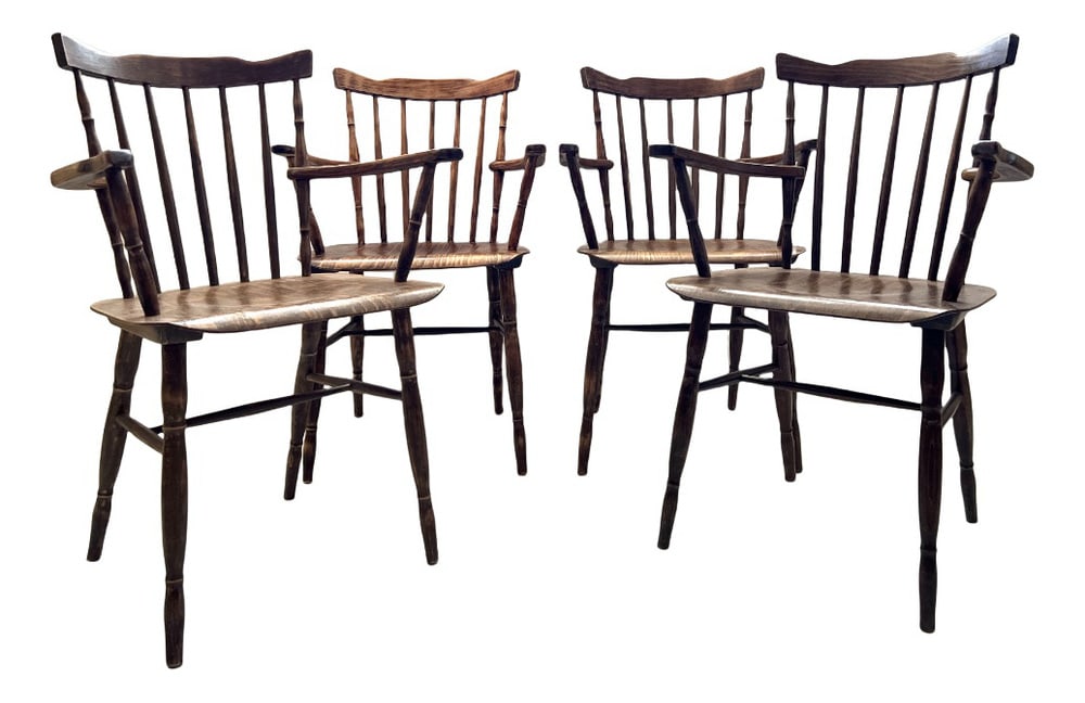 Vintage Dining Chairs from Ton, 1960s, Set of 4 - 3
