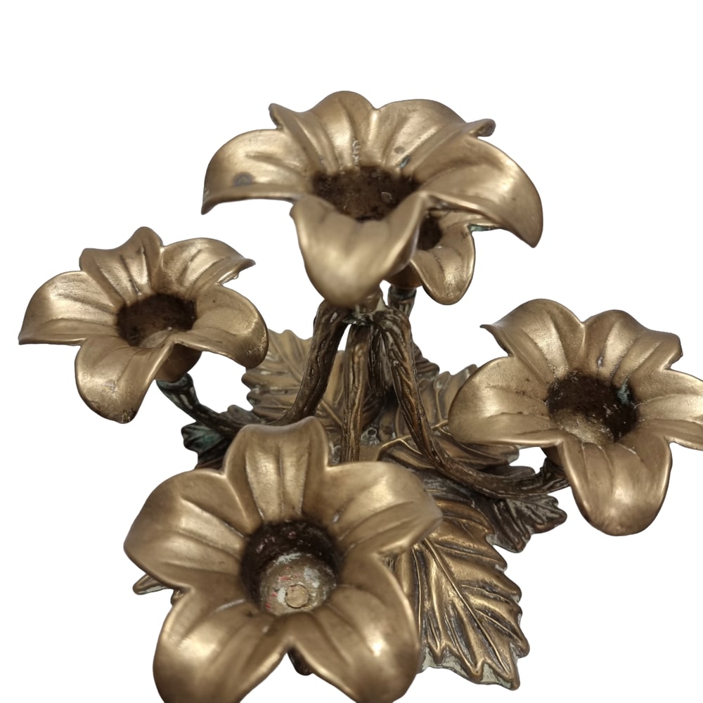 Mid-Century Five-Arm Flower Candlestick, 1950s - 3