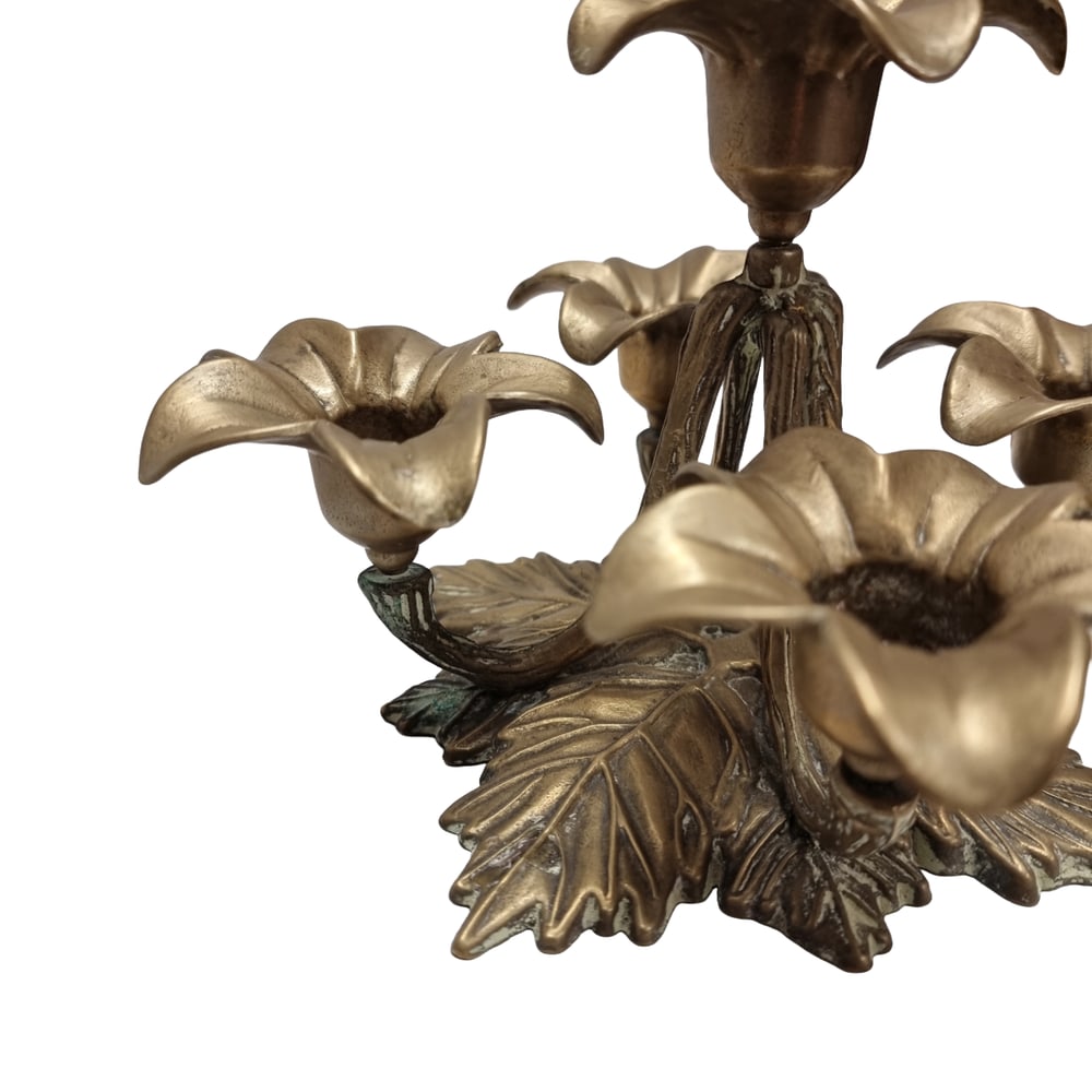 Mid-Century Five-Arm Flower Candlestick, 1950s - 4