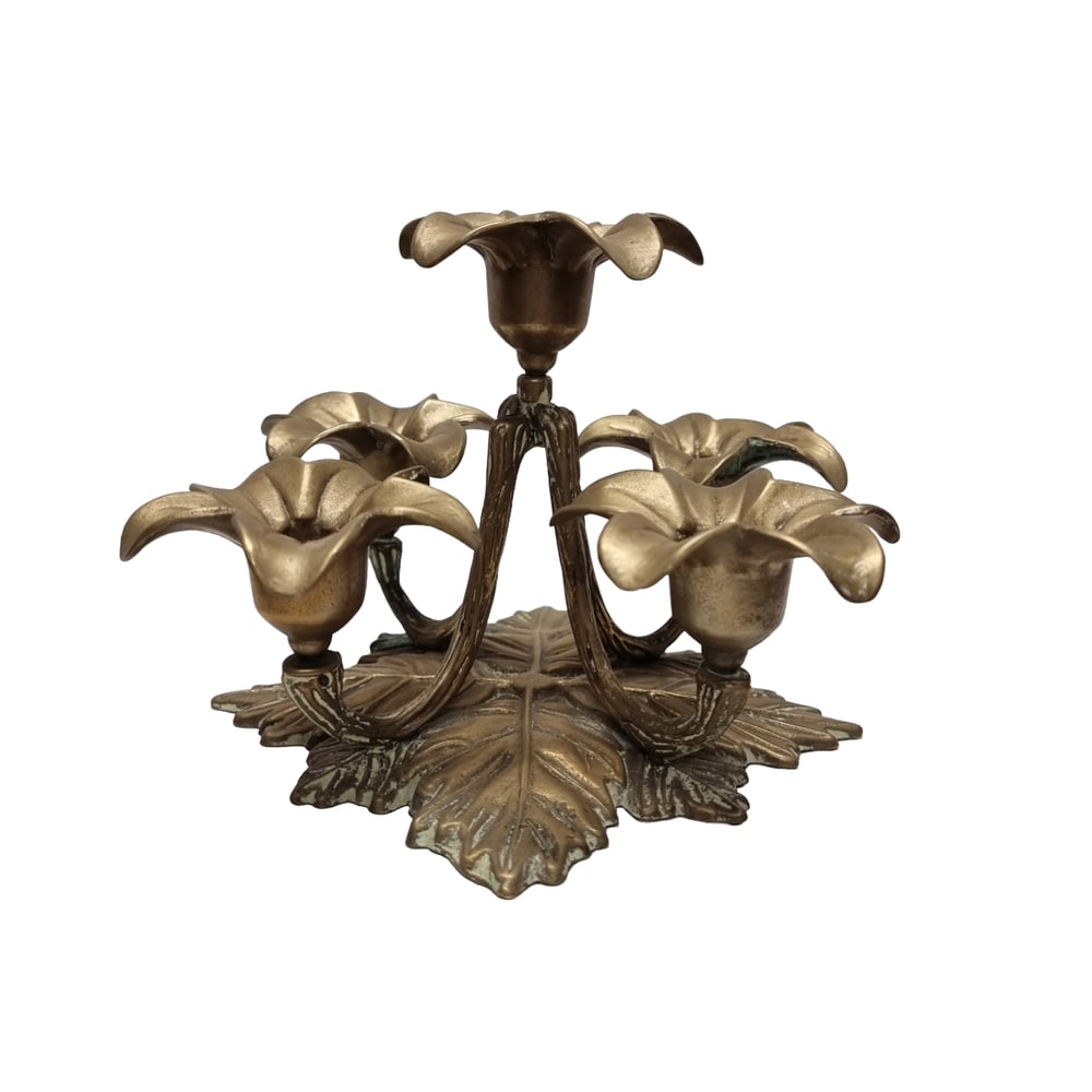 Mid-Century Five-Arm Flower Candlestick, 1950s - 7