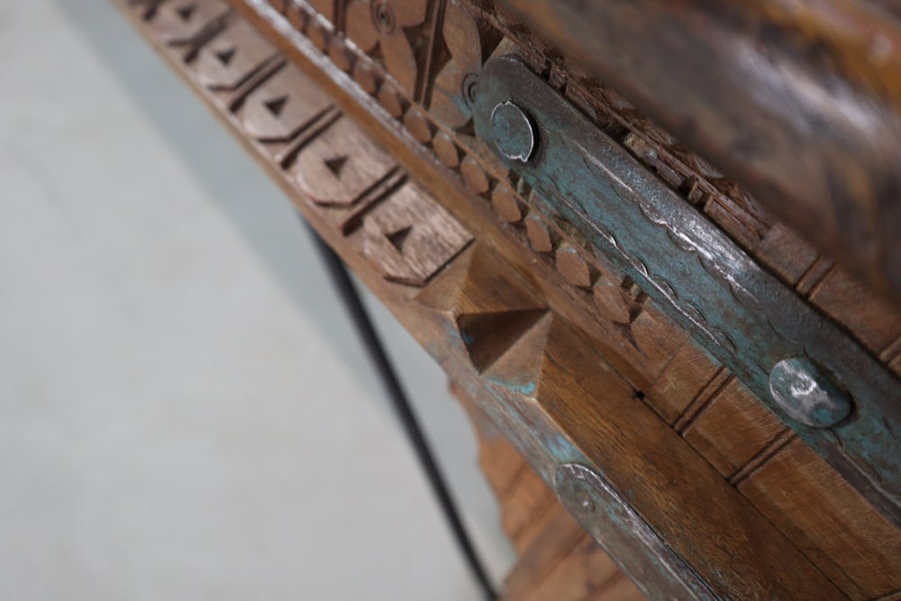 Indonesian Hand-Carved Teak Dining Table - 5