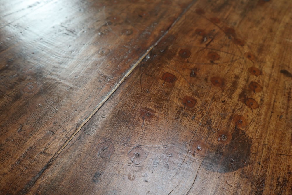 Indonesian Hand-Carved Teak Dining Table - 7