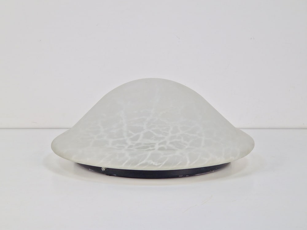 Vintage Mushroom Ceiling Lamp in Glass, 1970s - 10