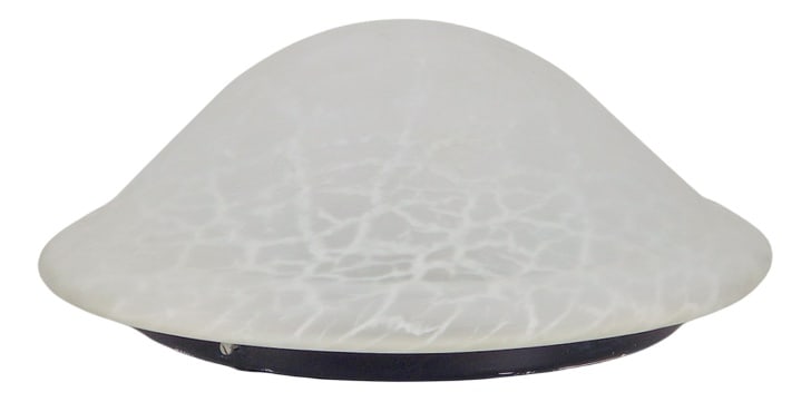 Vintage Mushroom Ceiling Lamp in Glass, 1970s: Vintage XL ceiling lamp Mushroom glass ceiling lamp mid century 70'sDimensions: height 16 cm x diameter 39 cmElectrical: 4 x E27 (porcelain) fittings - max 60W - 110/220V -Condition: excellent - origi