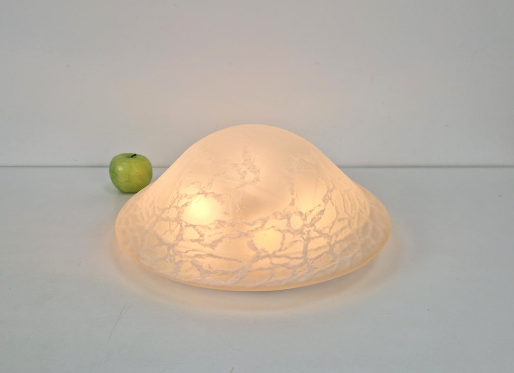 Vintage Mushroom Ceiling Lamp in Glass, 1970s - 2