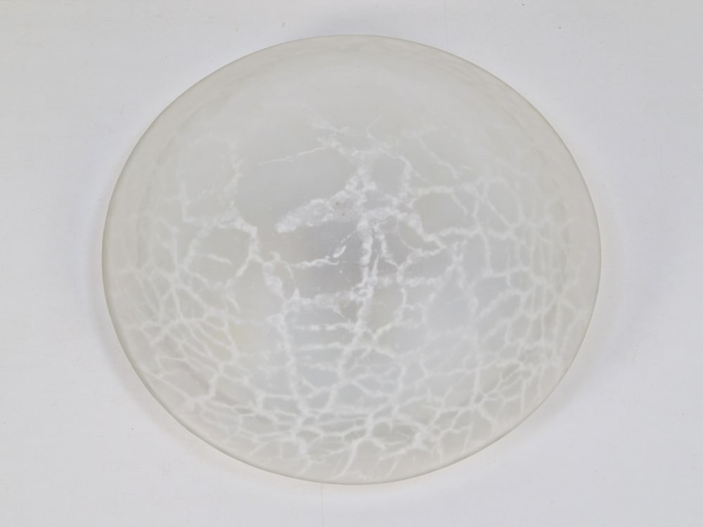 Vintage Mushroom Ceiling Lamp in Glass, 1970s - 3