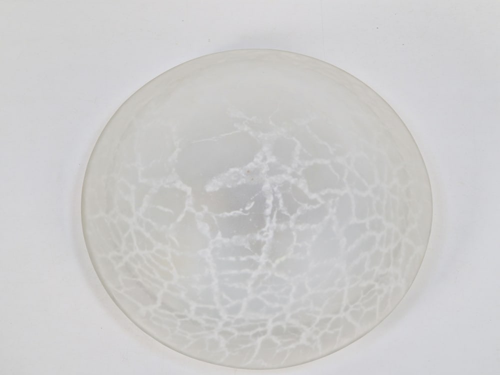 Vintage Mushroom Ceiling Lamp in Glass, 1970s - 7