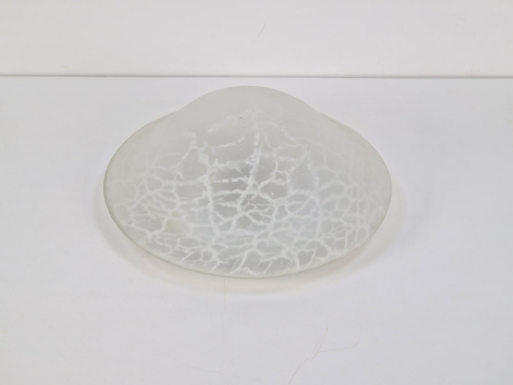 Vintage Mushroom Ceiling Lamp in Glass, 1970s - 8