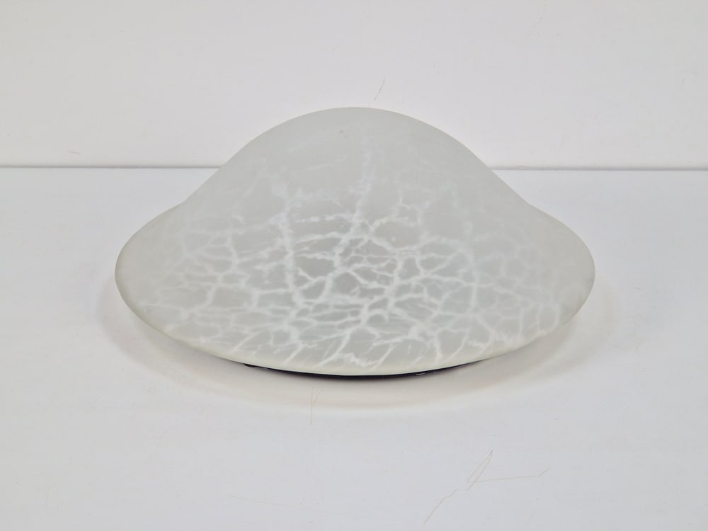 Vintage Mushroom Ceiling Lamp in Glass, 1970s - 9
