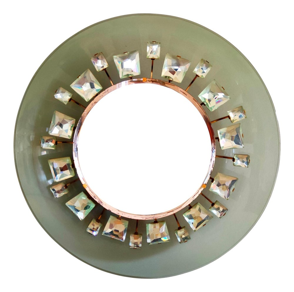 Pistillo 2044 Mirror by M.Ingrand for Fontana Arte: Model Pistillo 2044 Illuminated Mirror by Max Enlargement for Fontana Arte, 1950s Country of Manufacture: Italy Design Period: 1950 to 1959 Production Period: 1950 to 1959 Restoration and Damage