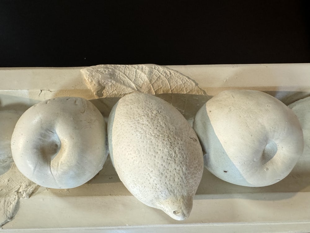 Stucco Mirror with Fruit Decoration, 1970s - 3