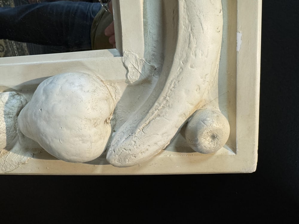 Stucco Mirror with Fruit Decoration, 1970s - 5