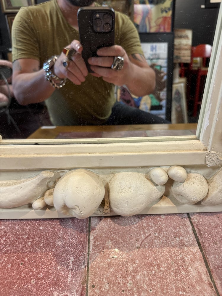 Stucco Mirror with Fruit Decoration, 1970s - 6