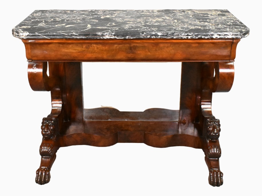 Antique French Louis Philippe Console Table (1 of 20)