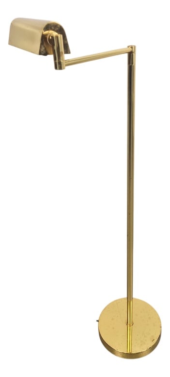 Floor Lamp by George Hansen for Metalarte, 1960s: Vintage George Hansen Metalarte Floor lamp brass '60sBeautiful high-quality adjustable brass floor lamp. Designed by George M. Hansen Lampen New York and manufactured by Metalarte Barcelona in the 196