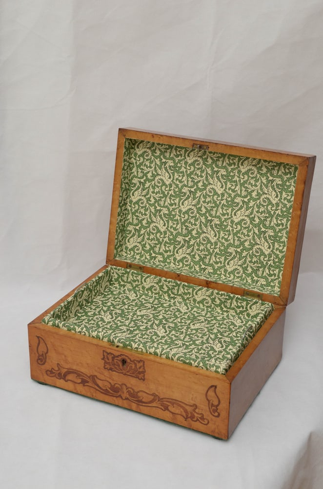 Victorian Birdseye Maple Jewelry Box - 3