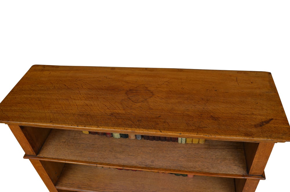 Victorian Oak Open Bookcase, 1870s - 6