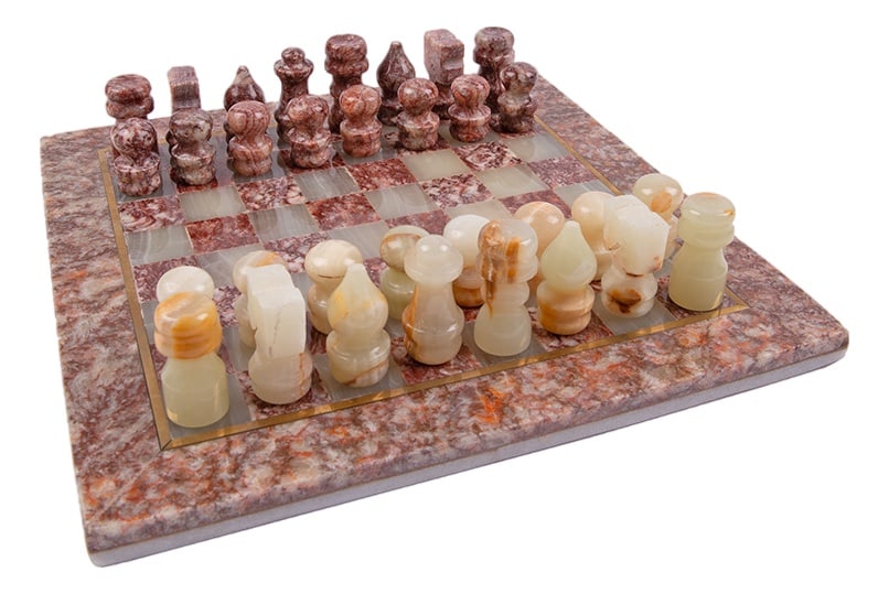 Mid-Century Marble Chess Set with Box (1 of 20)