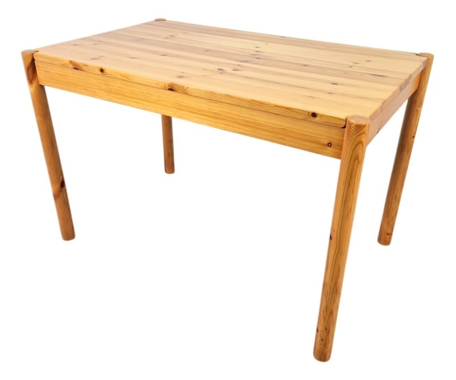 Danish Dining Table by Rainer Daumiller, 1970s: Vintage pine Pine rectangular dining table Danish design '60Vintage rectangular dining table from the 60s, in pine, in the style of the Danish designer Rainer Daumiller, beautiful design at the inters