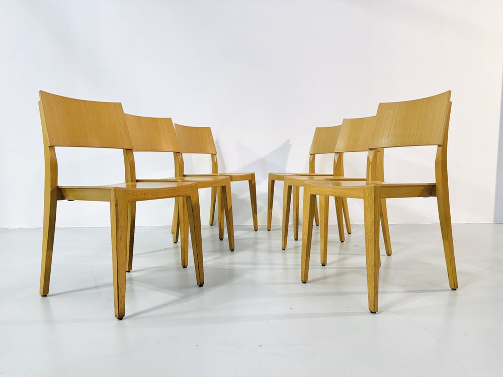 Danish Beech Dining Chairs, 1980s, Set of 6 - 11