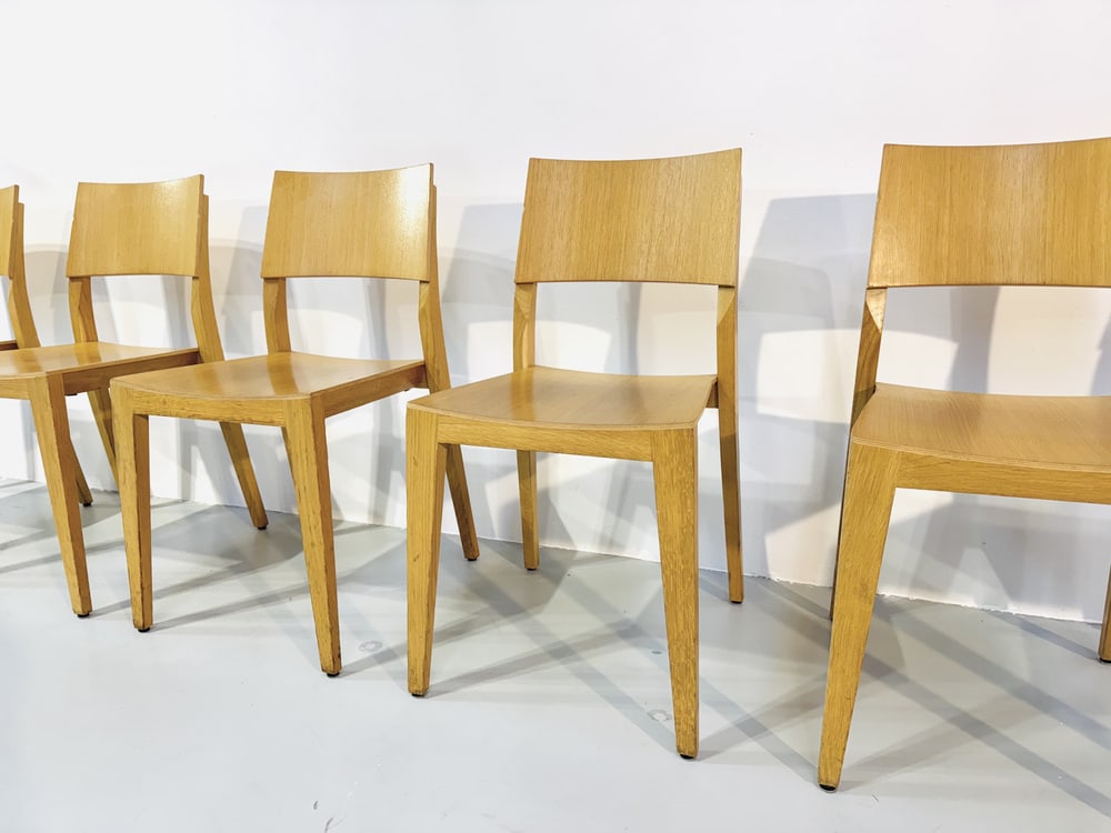 Danish Beech Dining Chairs, 1980s, Set of 6 - 5
