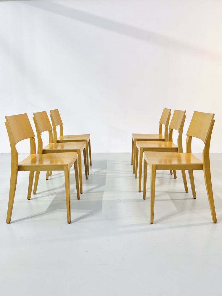 Danish Beech Dining Chairs, 1980s, Set of 6 - 6