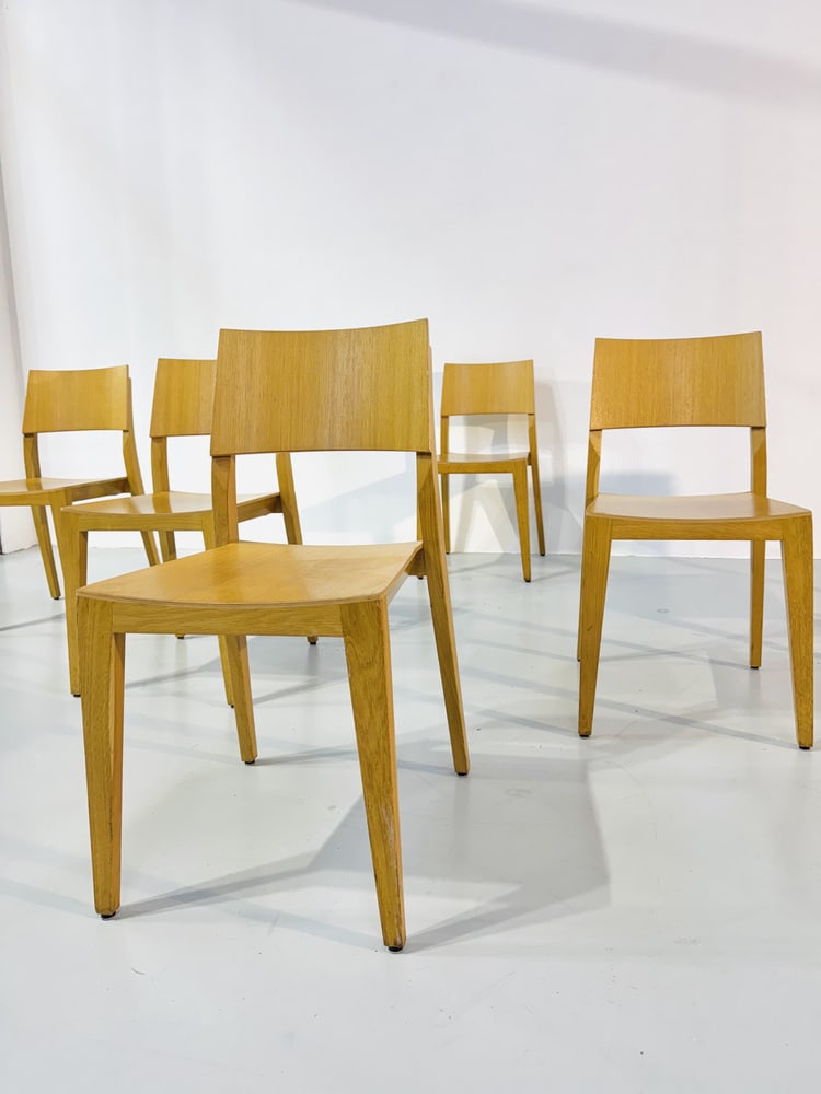 Danish Beech Dining Chairs, 1980s, Set of 6 - 7