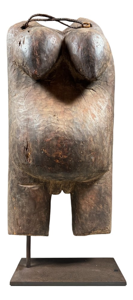 Nago Fertility Belly Mask for the Gelede, 1920s: Nago Fertility Belly Mask for the Gelede, Republic of Benin, 1920s. Used for fertility, rare collector's item. Country of Manufacture: Benin Design Period: 1920 to 1949 Production Period: 1920 to