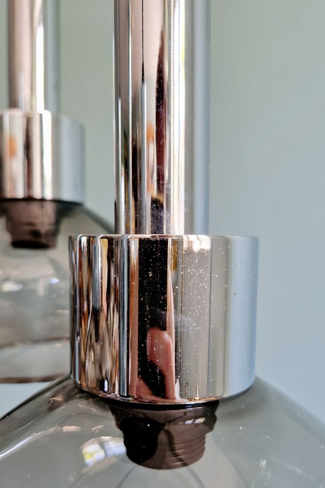 Cascade Chandelier in Metal and Glass, 1960s - 18